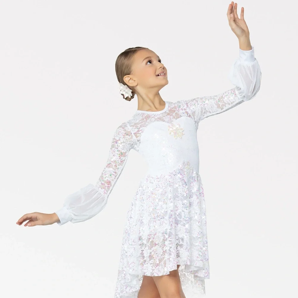 Revolution White Lace Dance Costume